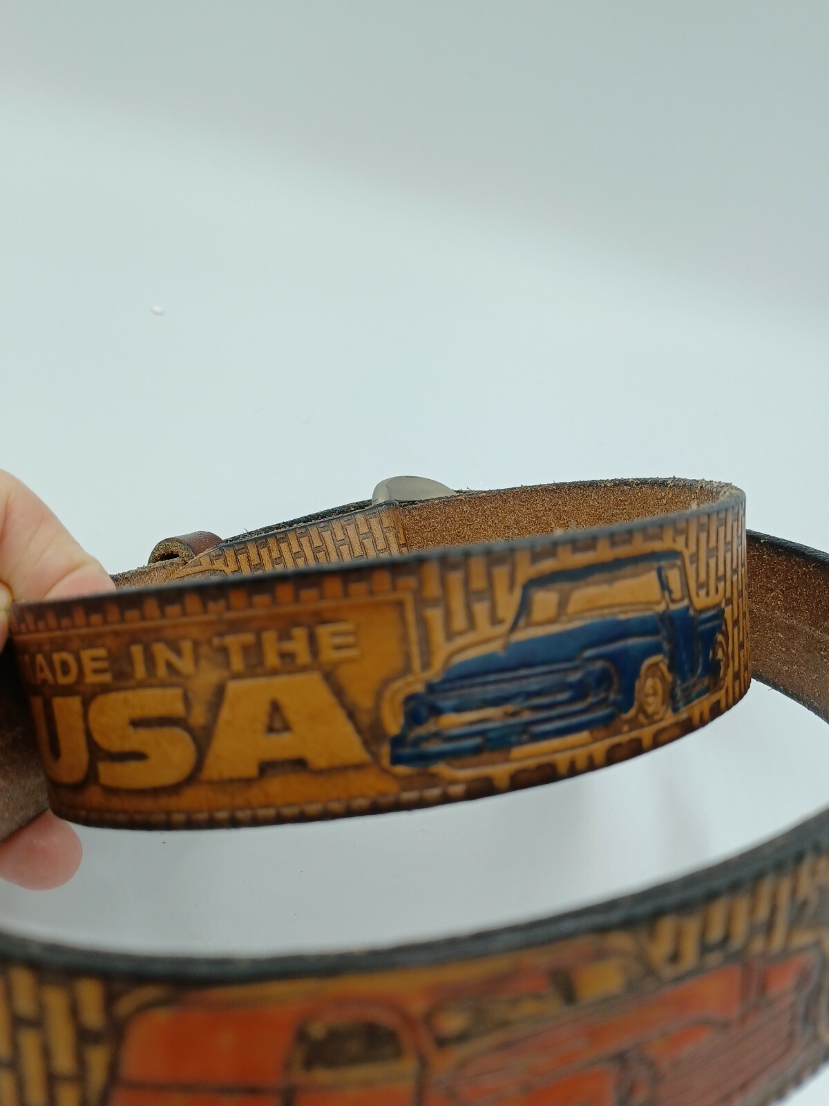 LEATHER BELT MADE IN USA PICK UP TRUCKS 47