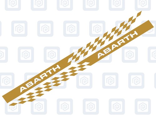 Fiat Abarth 500 595 695 Side Stripe Decal Sticker (Set of 2) Twin Air Sport Pop - Picture 13 of 14