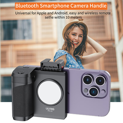 Phone Camera Shutter Bluetooth Hand Grip Holder With Wireless