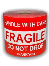 4x6 Fragile Do Not Drop Thank You Labels Shipping Pallet Adhesive Stickers 250Ct