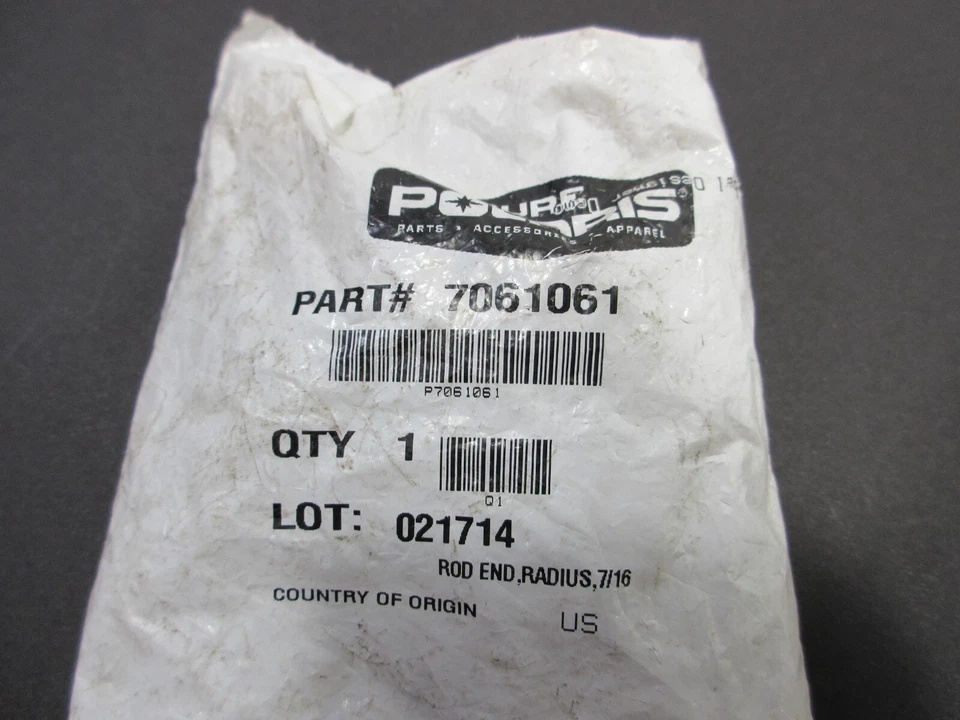 QTY 1 NEW OEM POLARIS XCSP RMK EDGE 500 600 700 + UPPER RADIUS ROD OUTER ROD END - Imagem 4 de 4