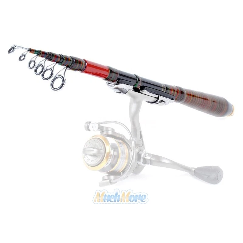 6.9ft Professional Carbon Fiber Telescopic Sea Fishing Rod Travel Spinning Pole - Image 2 of 4