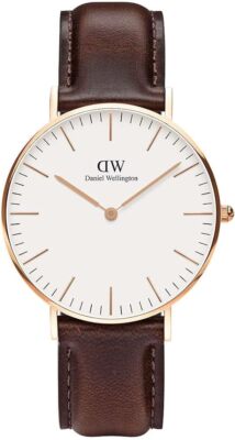 Daniel Wellington Classic Bristol Rose Gold Leather Watch 36mm