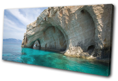 Sunset Seascape Beach Fence TREBLE TELA Parete Arte Foto Stampa - Foto 9