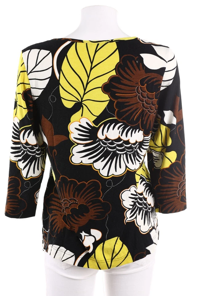 COUTURE LINE Longsleeve-Shirt Sport Fitness Workout Viscose Flower Print D 36 - Bild 2 von 4