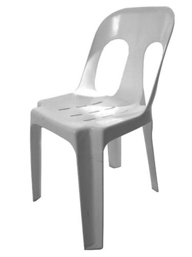Pippee Heavy Duty Polypropylene Stacking Chair White or Grey DELIVERED - Picture 2 of 8