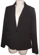 New York Company Blazer Jacket Stretch Black Women's Sz 2 EUC SB