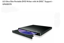 LG Ultra Slim Portable DVD Writer GP63EX70 