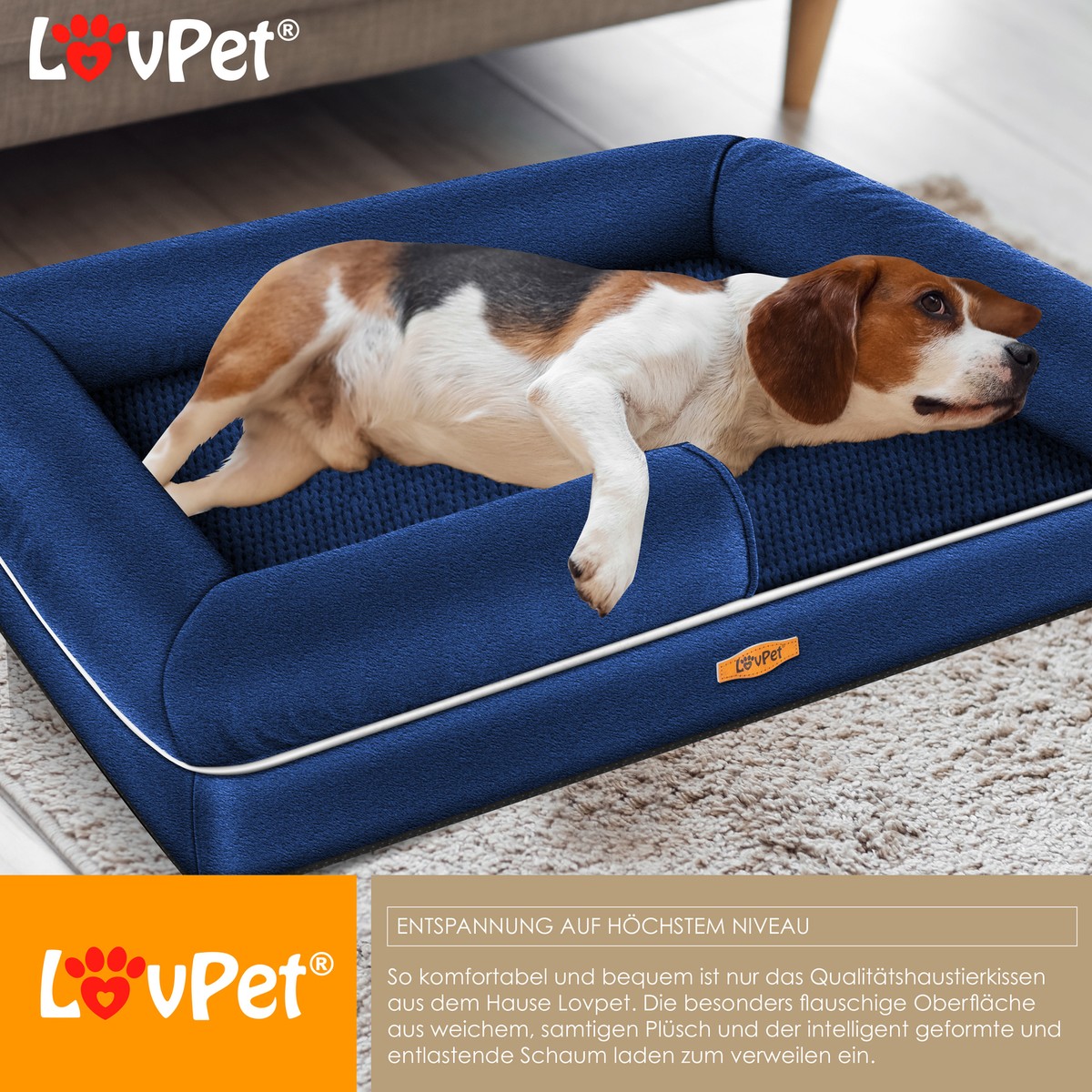 LovPet Orthopdisches Hundebett Hundekissen Hunde Korb Haustierbett  Katzenbett | eBay.de