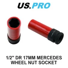 US PRO 1/2" Drive 17MM Mercedes Wheel Nut Socket 1483