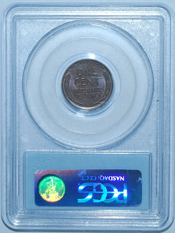 1918 D PCGS MS64BN Brown Lincoln Wheat Cent - Image 2 of 2