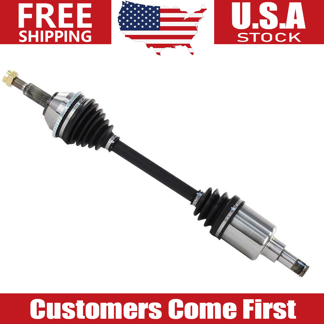 Front CV Axle Shaft For 1995-2000 Toyota Tacoma 4WD – Left Or Right, Manual Locking Hub (Bodeman, 10-Year Warranty) 6 thumbnail image