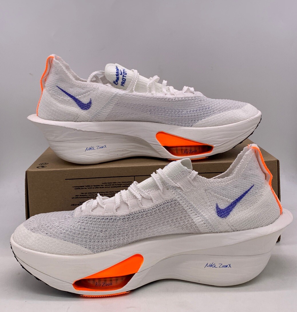 Nike Air Zoom Alphafly Next% 3 FP White Blue Orange HF7357 Nike Air Zoom Alphafly Next% 3 FP White Blue Orange HF7357