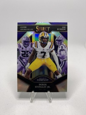 Edwards-Helaire / Stingley Jr. / Burrow 2022 Select Company Silver Prizm #SC-LSU
