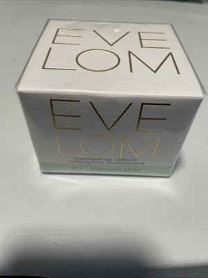 Eve Lom Unscented Cleansing Oil-Based Cleanser 50 Capsules New Sealed In Box