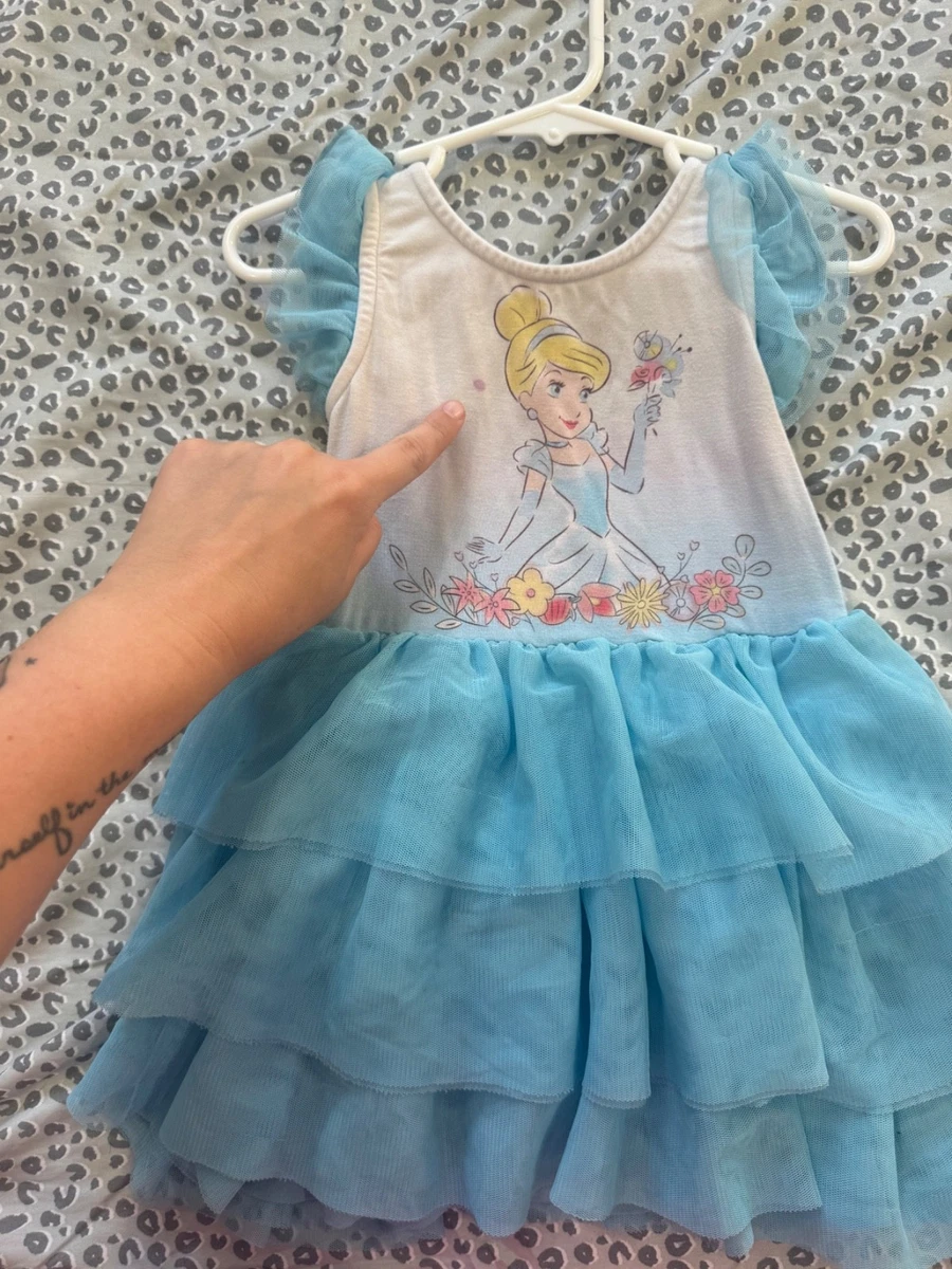 strapless open back dress Disney Princess Belle French Terry Mesh Dress Toddler to Big Kid
