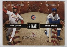2004 Donruss Leather & Lumber Rivals 1773/2499 Bob Gibson Ernie Banks HOF 0t2