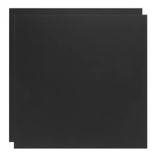 ABS Plastic Sheet 8 x 8",Flexible Sheets 1/12" Thick Leather Texture Black 2Pcs