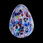 Murano Millefiori Murrine Art Glass Egg Sculpture Paperweight Italy Antica