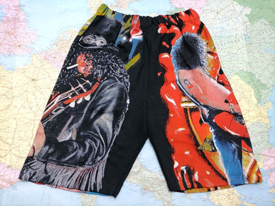 SLASH Guns n Roses , Vintage RARI Pantaloncini Corti Short  , Taglia M , Top4