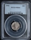 KAPPYSCOINS GH761  1942 PCGS MS64 MERCURY DIME