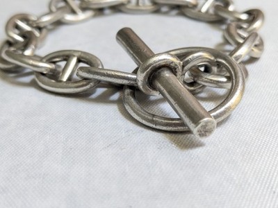 Taxco Sterling Silver Mariner Anchor Bracelet 7.75