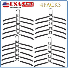 5in1 Multi Layer Clothes Hangers Sweater Shirt Hanger Pack of 4 for Shirts Space