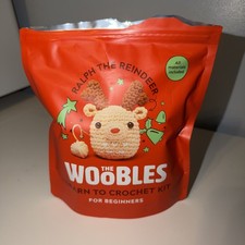 The Woobles Ralph the Reindeer Crochet Kit  Hook For Beginners Christmas Rare