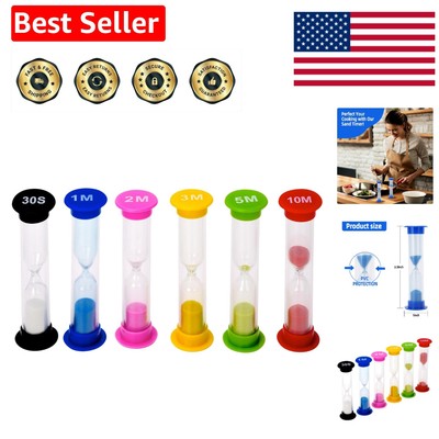 Plastic Sand Timer Sandglass Hourglass Sand Clock Timer 30 sec, 1 min, 2 mins...