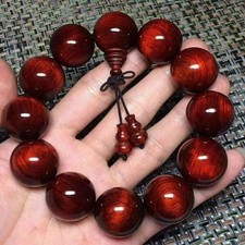Natural Rosewood Bracelets Small Leaf Purple Sandalwood Buddha Bead Bracelet