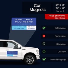 Custom Car Magnets for Business Personalized Vehicle Magnetic Signs for Cars