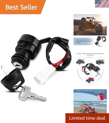 Motorcycle ATV Ignition Switch 2 Pin Compatible With YFM 350 Bruin Warrior 66...