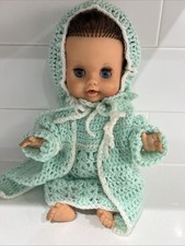 Rosebud Doll 36cm (14in) Vintage Beautiful Blue Eyes Handmade Dress & Hat