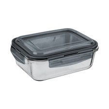 Glass Food Storage Containers 380ml 620ml 1.1L 1.6L Oven Safe with Clip Lock Lid