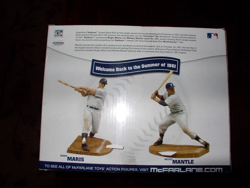 Figuras de acción McFarlane MLB Sportspicks Roger Maris/Mickey Mantle 2008 como nuevas Foto 4 de 4