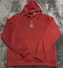 SMALL NIKE JORDAN Oklahoma Sooners mens Hoodie OU Jumpman