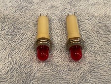 Lot of 2 - Vintage Indicator Lamps / Lights for Amplifiers - 115v 117v 120v