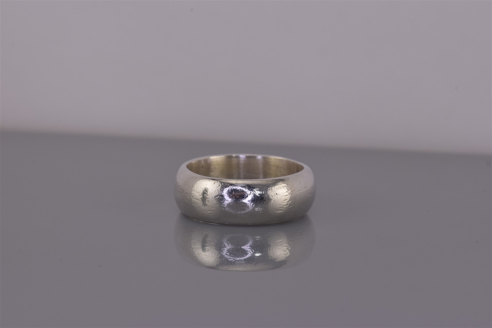 Sterling Silver 7mm Rounded Solid Classic Band Ri… - image 1