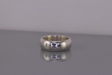 Sterling Silver 7mm Rounded Solid Classic Band Ring 6g 925 Sz: 6