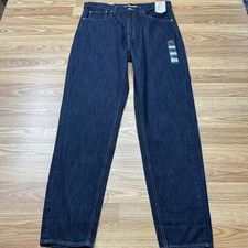 Levis 80s Mom Jeans Womens 31x30 Dark Blue High Rise Relaxed Tapered Leg Denim