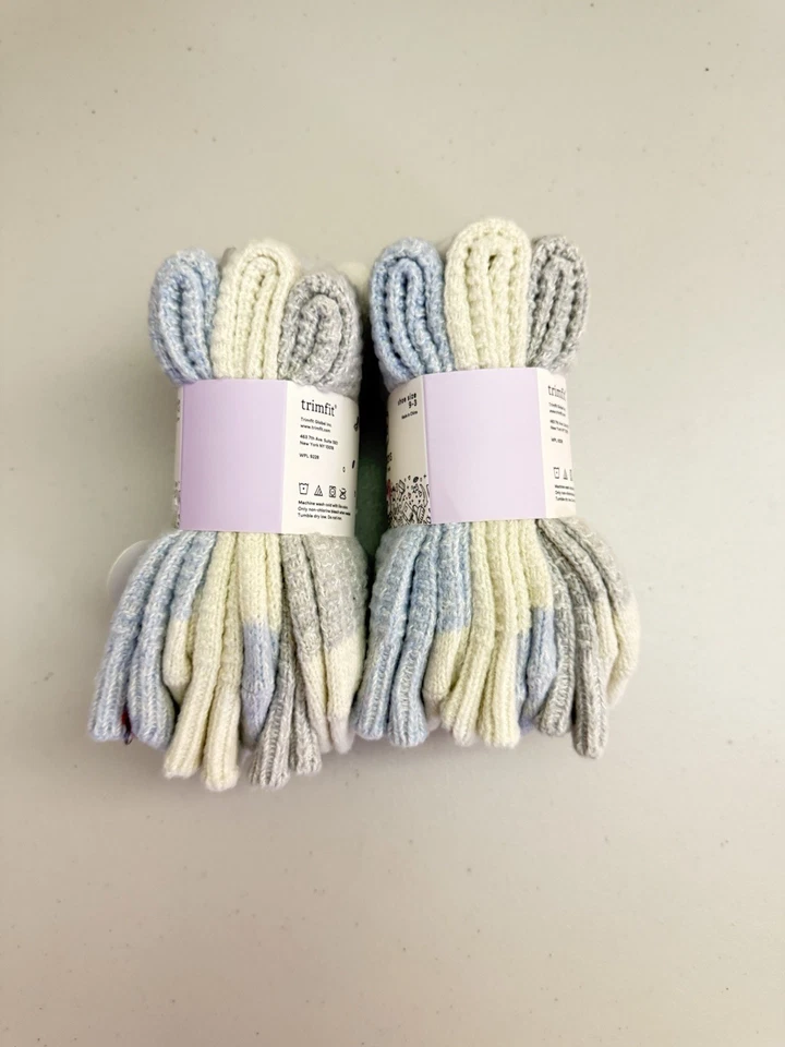 6 pares de calcetines de bota ultra suaves TrimFit para niñas talla 9-3 Foto 3 de 3