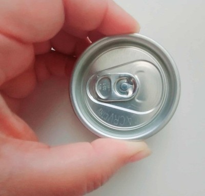  100 Pcs Food Grade Aluminum Ring Pull Lid Beverage Juice Cans Easy Open Ends
