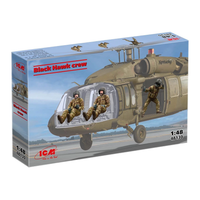 Black Hawk Crew (3 Figures) Kit 1:48 Icm Kit Figure Militari -D- Neues Modell