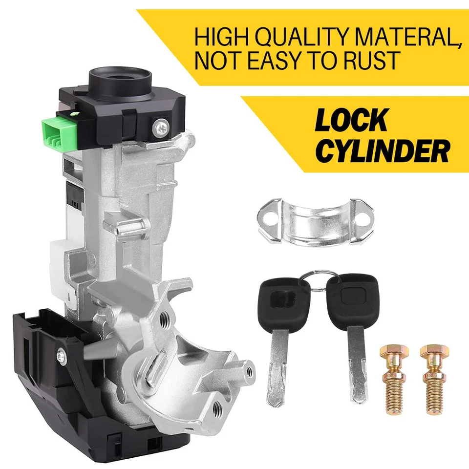 Ignition Switch Lock Auto Cylinder Trans Fit For 2006-2011 Honda Civic w/2 Keys - Imagem 2 de 4