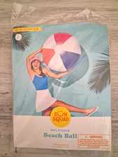 Sun Squad 25 in Inflatable Beach Ball, Ages 3  3-4  4-7 Years 2025