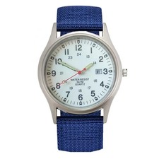 1pc / lot Cheap Watches For Men Fashion Nylon Band Military Army Sports Date