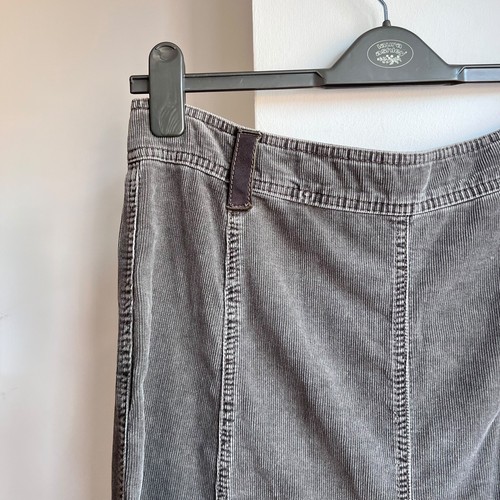 Vintage Y2K 90s Minimalist Corduroy Maxi Skirt 10 12 Subversive Boho Hippie - Picture 10 of 19