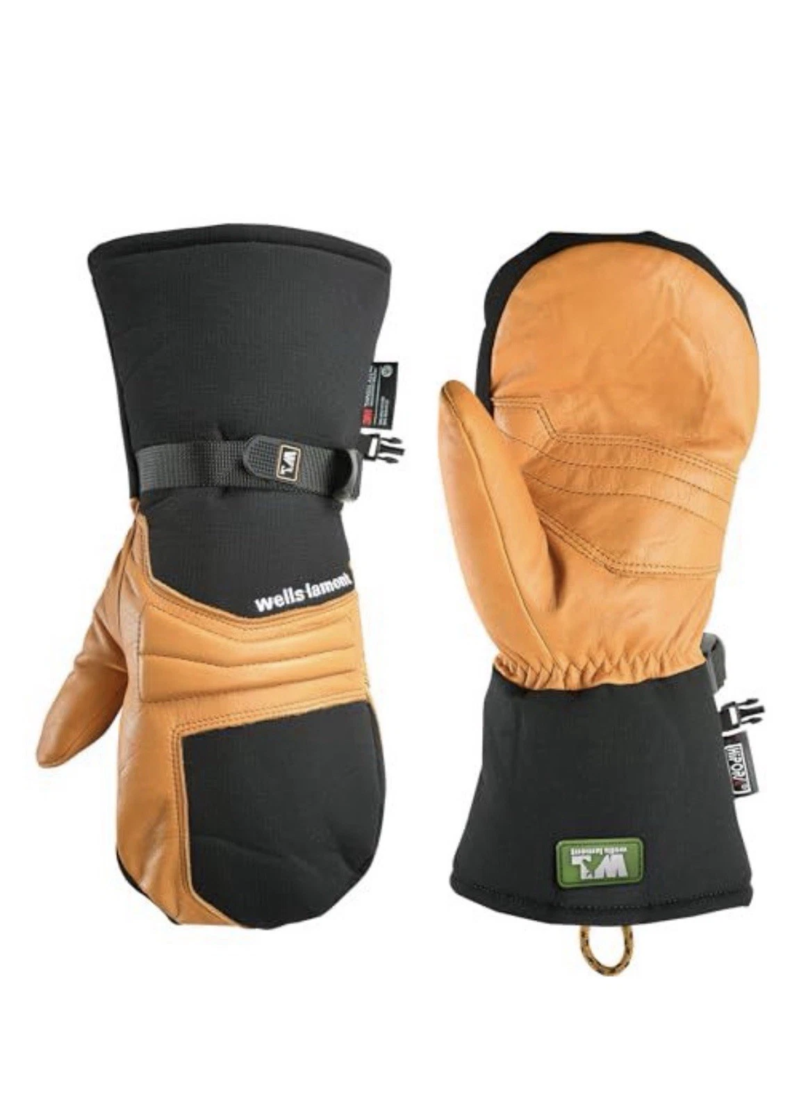 Wells Lamont Waterproof Winter Mittens, HydraHyde Leather, 3M Thinsulate, XXL