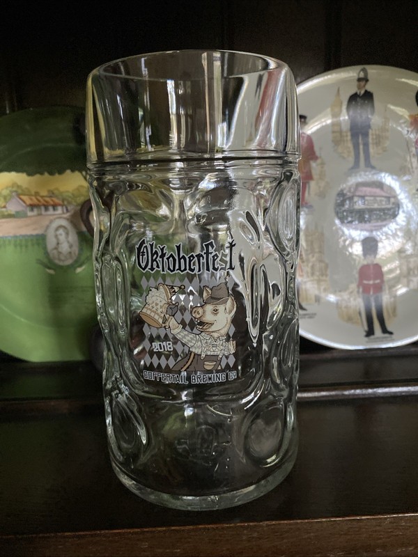 2018 OKTOBERFEST COPPERTAIL BREWING Tampa Fla RASTAL 1L mug stein