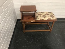 Vintage 1920s Telephone Desk/ Table with Seat